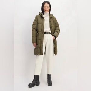 Everlane Olive Green Puffer Jacket